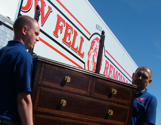 Low Fell Removals side of van